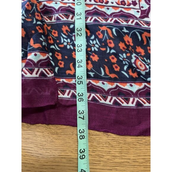 Breezy Lane Kimono Beach Cover-Up Shawl Handkerchief Wrap Poncho OS Hippie Boho - Picture 4 of 7